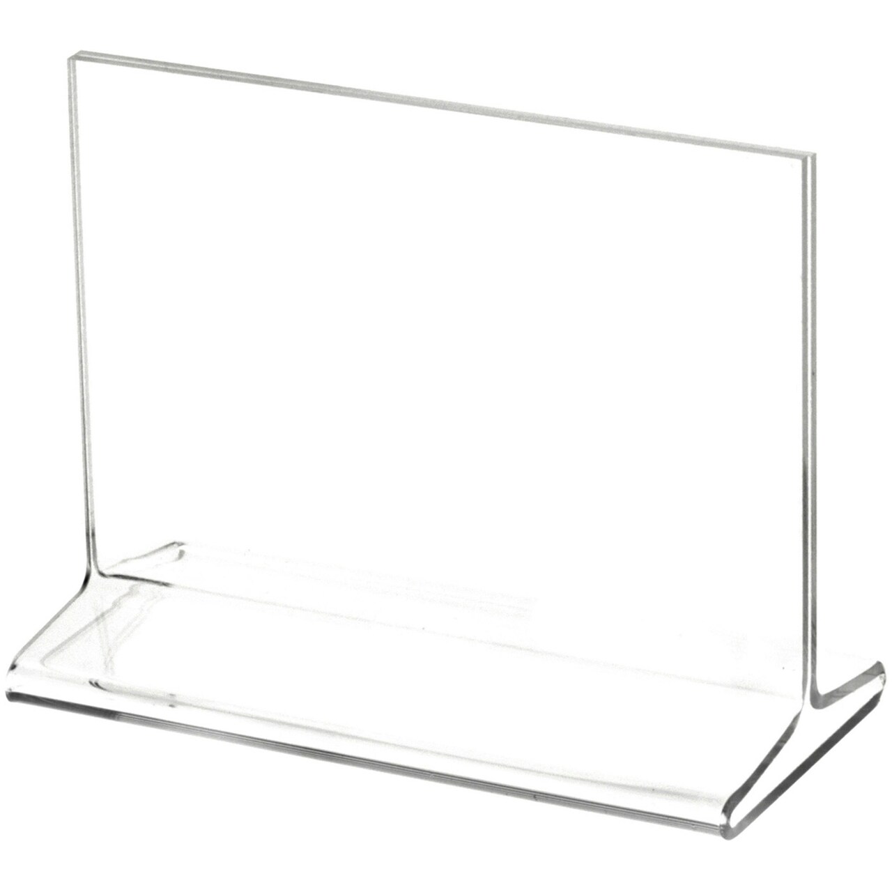 Plymor Clear Acrylic Sign Display / Literature Holder (Top-Load), 5" W x 3.5" H